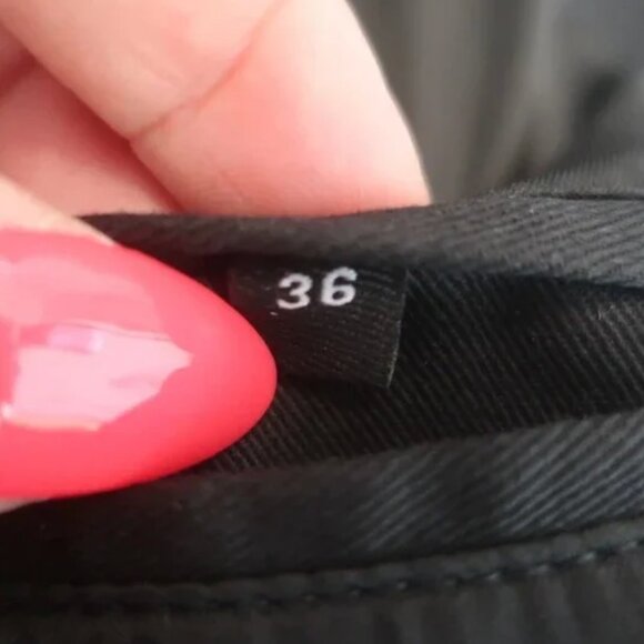 THE KOOPLES Black Leather Trim Belted Trench Coat - Picture 9 of 13